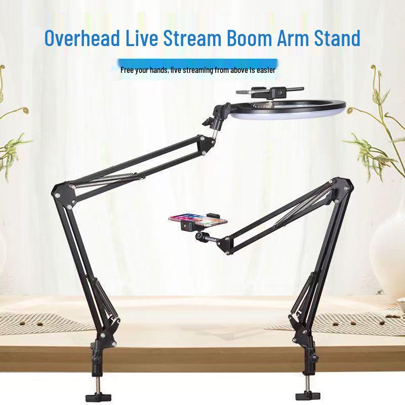 Multifunctional Desktop Shooting Stand with Fill Light for Food Photography & Live Broadcasts