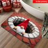 1pc Adorable Gnome Climbing Out of Well Suitable for Living Room, Bedroom, Office, Bathroom - Soft Flannel with PVC Backing, Machine Washable Indoor/O