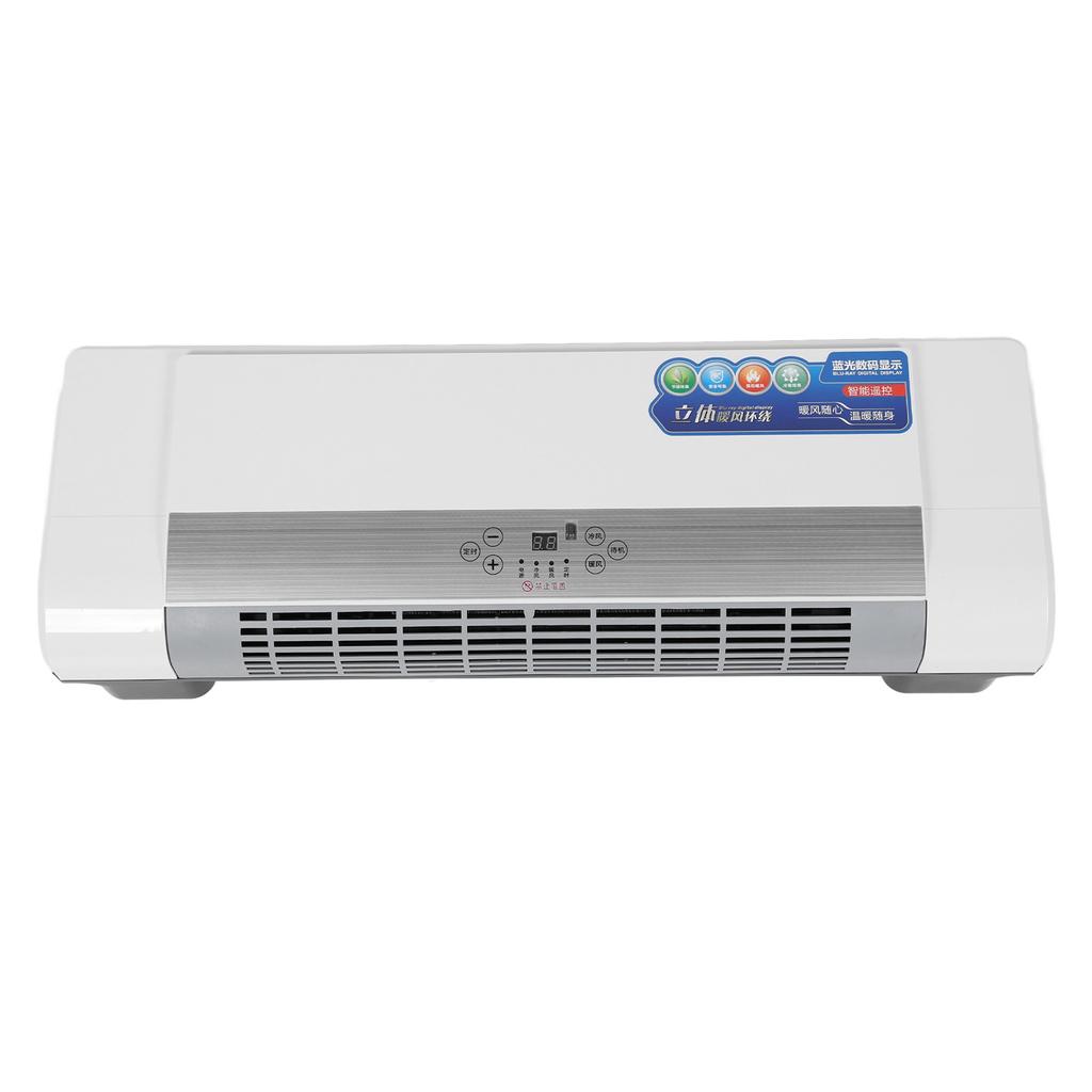 Настенный обогреватель, естественный ветер и теплый ветер, обогреватель двойного назначения, всесезонный таймер, дистанционное управление, 40 кв. м