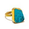Arizona Turquoise Gemstone 925 Sterling Silver Jewelry Ring Size Adjustable GK-1966
