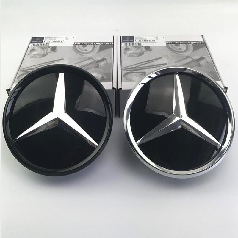 Эмблема Звезда на решетку автомобиля, Логотип на переднюю решетку для Mercedes Benz W204 W205 X253 X156 W176 W177 W167 W246 W117 X167, Аксессуары