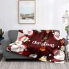 Home Decoration Plush Throw Sofa Blanket Bedspread Bed Fluffy Soft Blankets Decor Plaid Modern Halloween Merry Christmas Winter