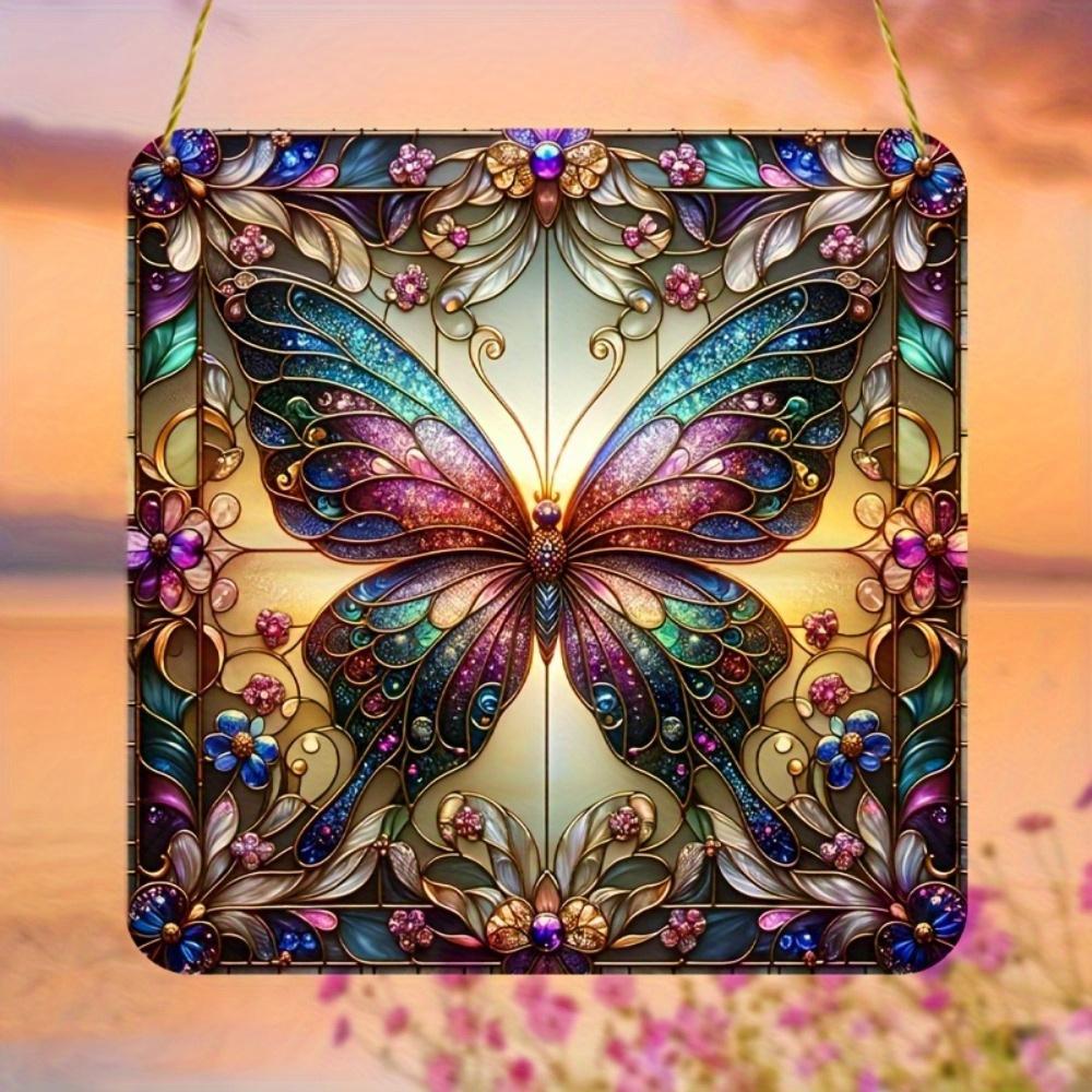 Butterfly Sun Catcher. Mother's Day Gift, Wreath Center & Decor for Room, Home and Garden.