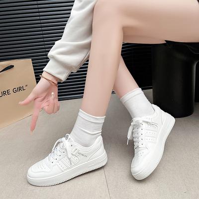 2024 Платформа Женская Вулканизированная Обувь Весна Спорт Бег Улица Пара Обувь Спортивные Кроссовки Теплый Плюш На Шнуровке Спортивная Обувь