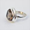 Natural Smoky Quartz Ring, Trillion Smoky Ring, Capricorn Birthstone, Handmade 925 Sterling Silver Ring, Promise Ring