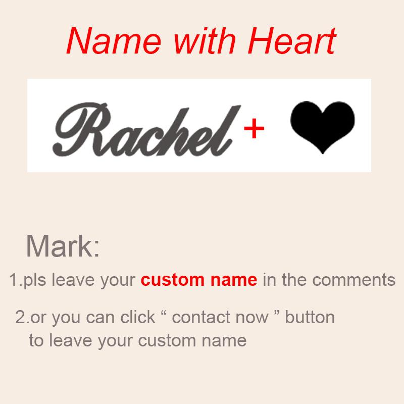Custom Name Necklace Stainlesss Steel Chain Choker With With Heart Personalized Necklaces For Women Men Bijoux Bff Jewelry Gift