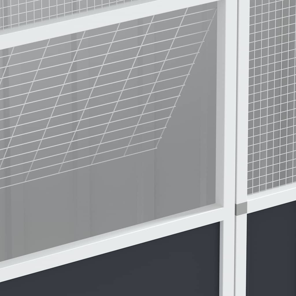 Aviary Anthracite 215 x 78 x 200 cm Galvanized Steel
