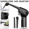 Cordless Air Duster USB Dust Blower Handheld Dust Collector Rechargable Large Capacity Portable for Laptop 65W