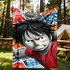 1 шт. Плед Luffy для улицы, легкий, фланелевый, мягкий и теплый, всесезонный, для дивана, улицы, кемпинга, гостиной, офиса 065