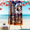 Name Custom Houston Astros Logo Print Beach Towel, Large Soft Quick Dry Towel for Beach Camping Swimming