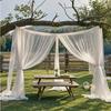 Rod Pocket Tulle Fabric Backdrop Multicolor Photography Background Drapes  Wedding Decor