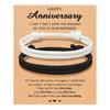 2Pcs Black White Adjustable Couple Rope Bracelet Handwoven Friendship Wristbands Birthday Gift