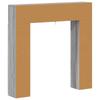 Fireplace Surround Sonoma Grey 102 x 18 x 100.5 cm Particleboard
