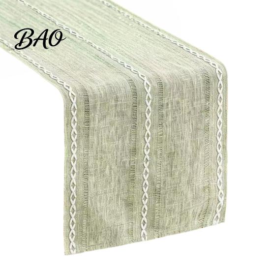 Modern Minimalist Table Runner Cotton Linen for Dining Table, Nordic Long Desk Kitchen Coffee Tea Natural Rustic Home Decor Moisture Absorbent