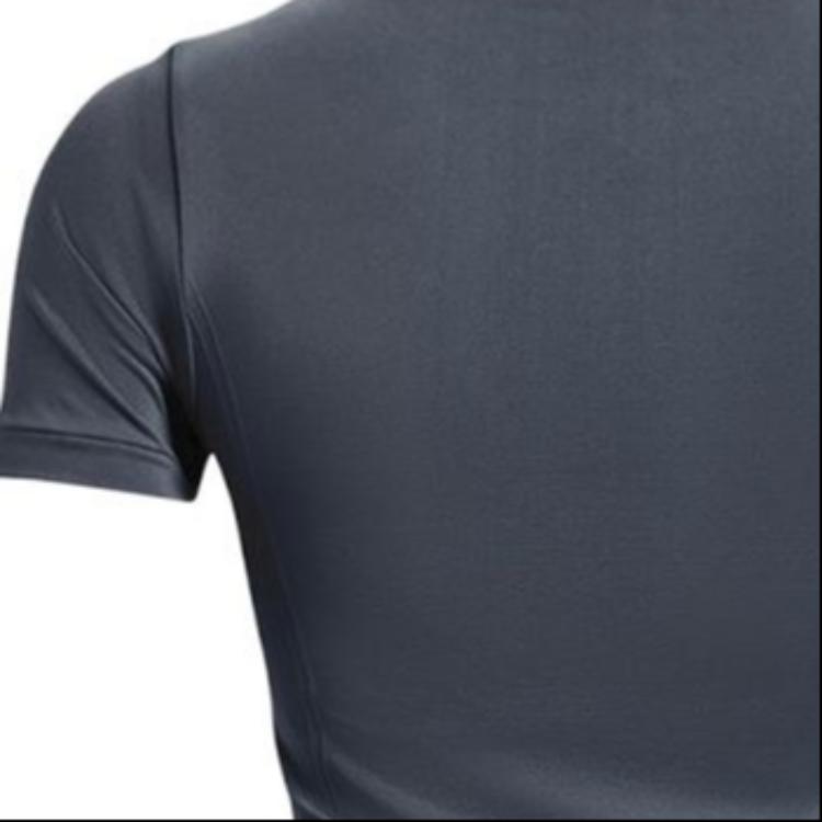 Under Armour Однотонная дышащая повседневная спортивная футболка с коротким рукавом для женщин, топы, серый цвет 1379149-044