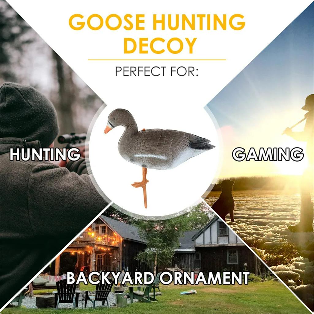 Simulated poultry bait hunting bait scarecrow man realistic goose outdoor decoration 10pcs simulation geese with different shapes