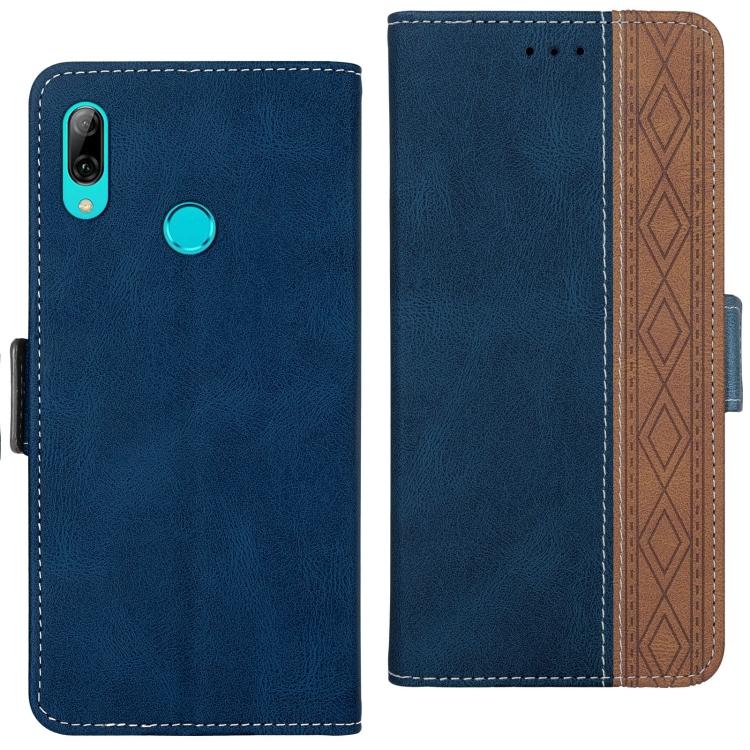 Для Huawei Y7 2019 Кожаный чехол для телефона с боковым магнитом и RFID, со швами