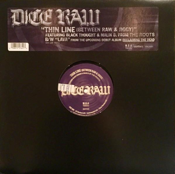12-дюймовая пластинка DICE RAW Тонкая линия Лава MCA15773 MCA Records 2000 US Rap HipHopRB Б/у