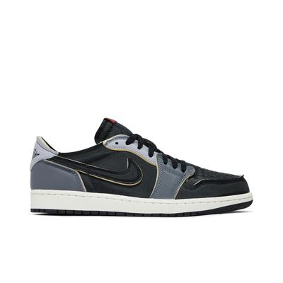 Air 1 Retro Low OG EX 'Темно-серый дымчатый' (унисекс) Черный / Темно-дымчато-серый / Светло-дымчато-серый / Белый / Кокосовое молоко Винтажные Баскетбольные Кроссовки