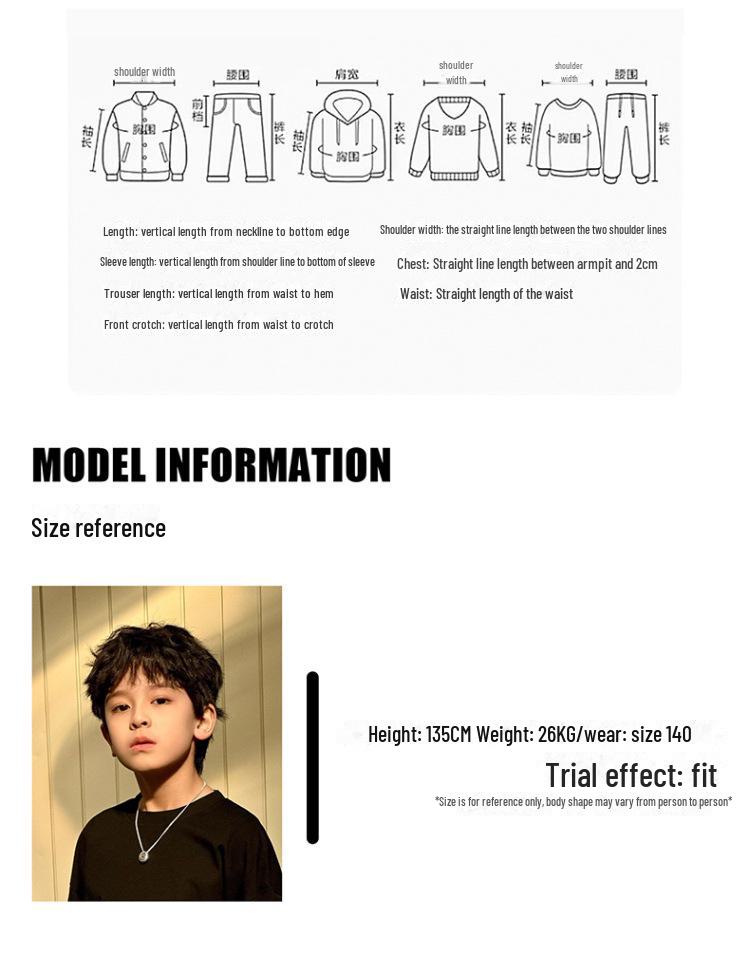 Корейская весенняя коллекция 2025 года: Свободная футболка с длинными рукавами и вырезами для мальчиков