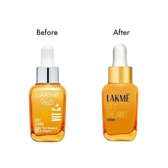 LAKMÉ 9To5 2% Активный витамин C+Сыворотка | Сыворотка для лица для яркой, легкой и нежирной кожи | Для сухой, жирной, нормальной и комбинированной кожи |