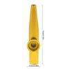 Kazoo Instrument for Music Lovers Aluminum Kazoo Kazoo Humming Whistle Instrument That Can Be Played Solo Band Party Accompaniment Whistle (Gold)