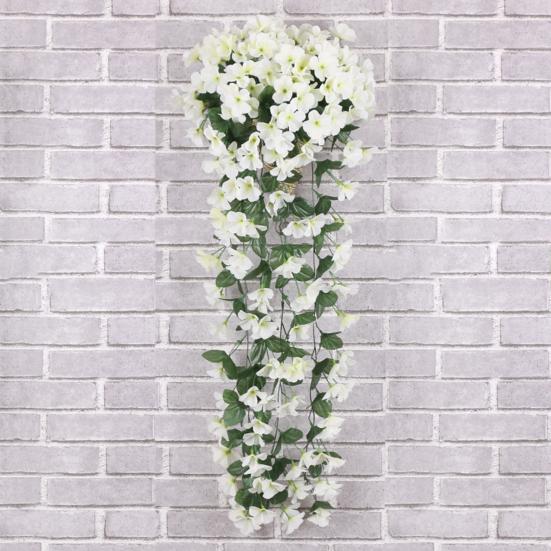 2 шт. искусственные подвесные фиолетовые цветы искусственные лозы с цветами искусственные подвесные растения фиолетовые цветы для украшения дома свадьбы сада двора