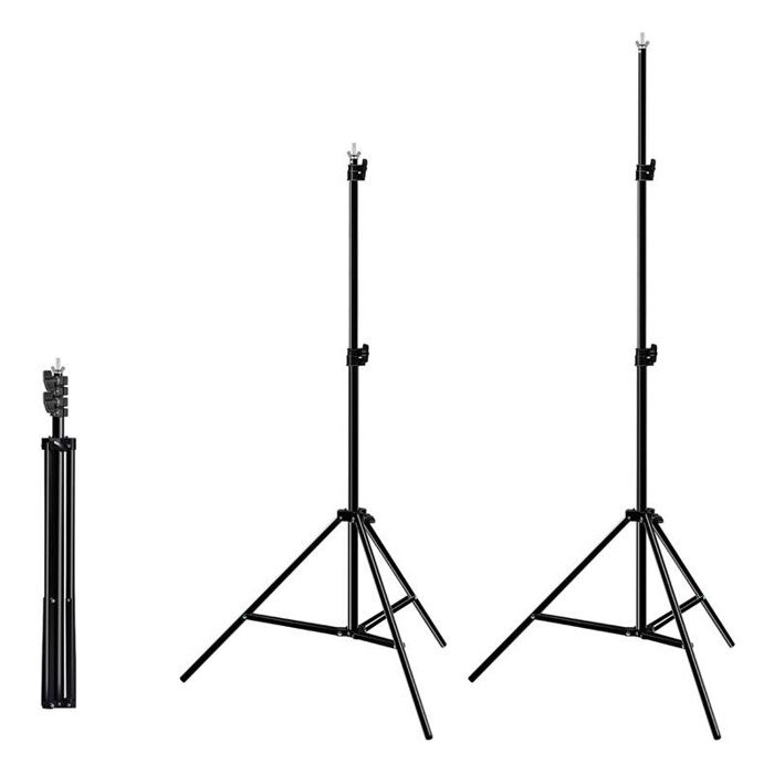 Kit Photographie Puluz Trépied 2X2M + 3 Arrières-Plans Photographiques Pour Studio