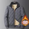 Men's Thick Lamb Fleece Winter Jacket for Middle-Aged Dads