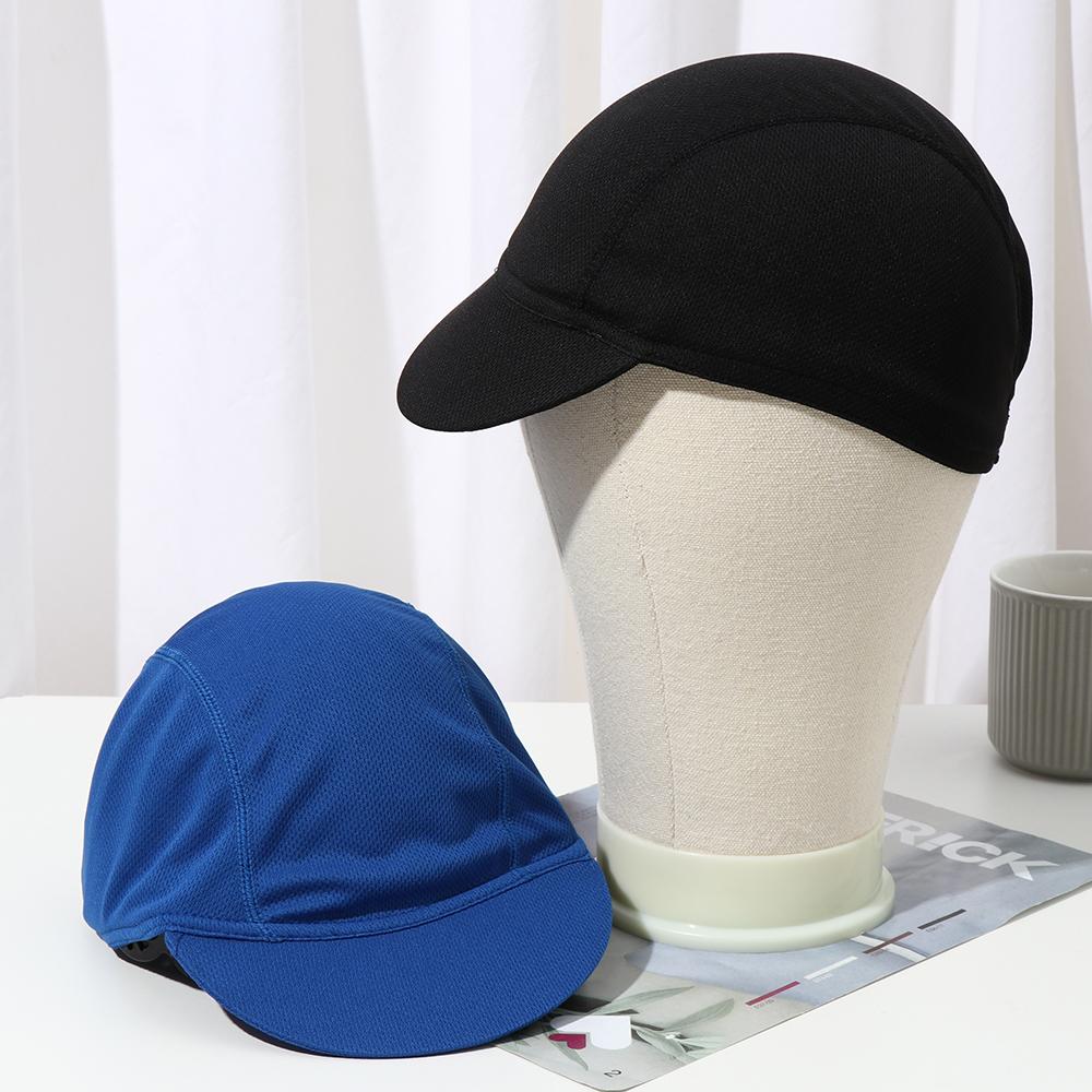 Portable Dustproof Solid Color Cycling Hat Summer Elastic Mesh Fabrics Bicycle Riding Cap