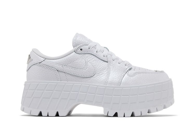 Women's Sneakers Jordan 1 Brooklyn Low White Metallic Silver (Women's) White/Metallic Silver