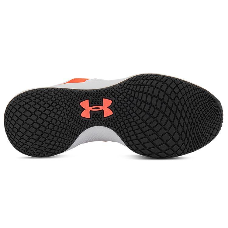 Under Armour Заряженные Дыши 3 Дышащие Нескользящие Прочные Низкие Кроссовки для Тренировок Женские кроссовки Белый Красный 3023705-103