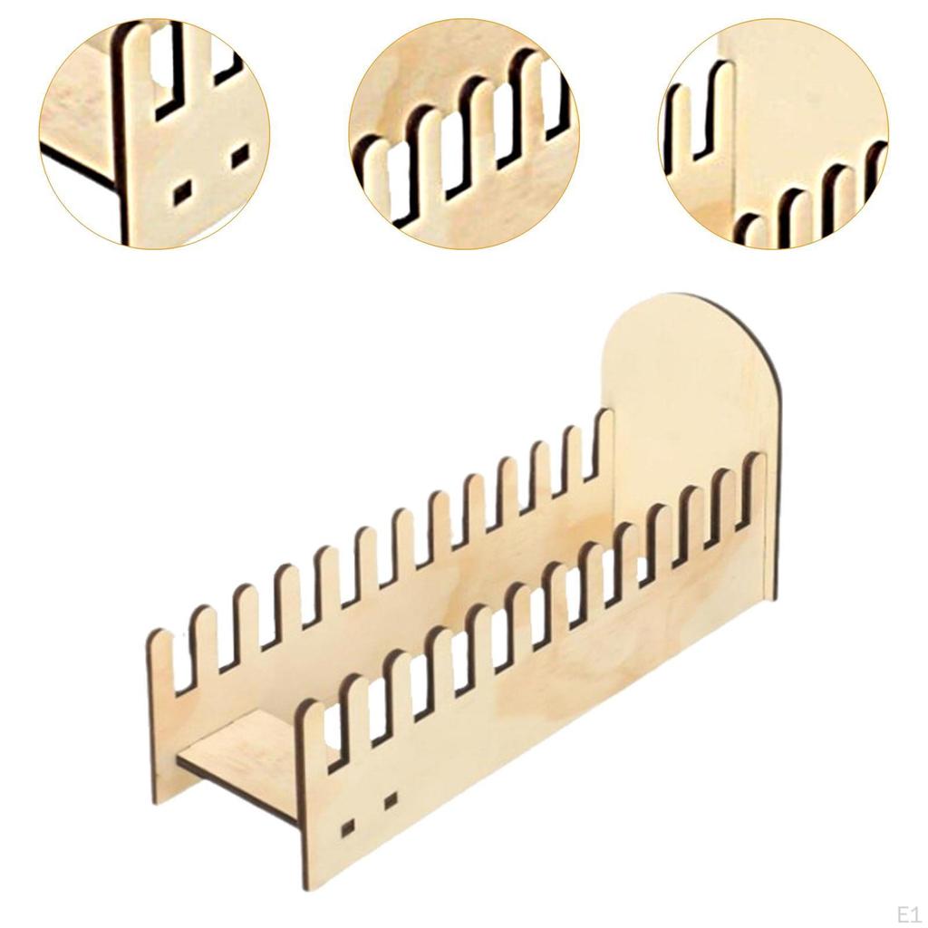 Card Display Stand with Ends Tabletop Record Holder Rack for Albums Files CD