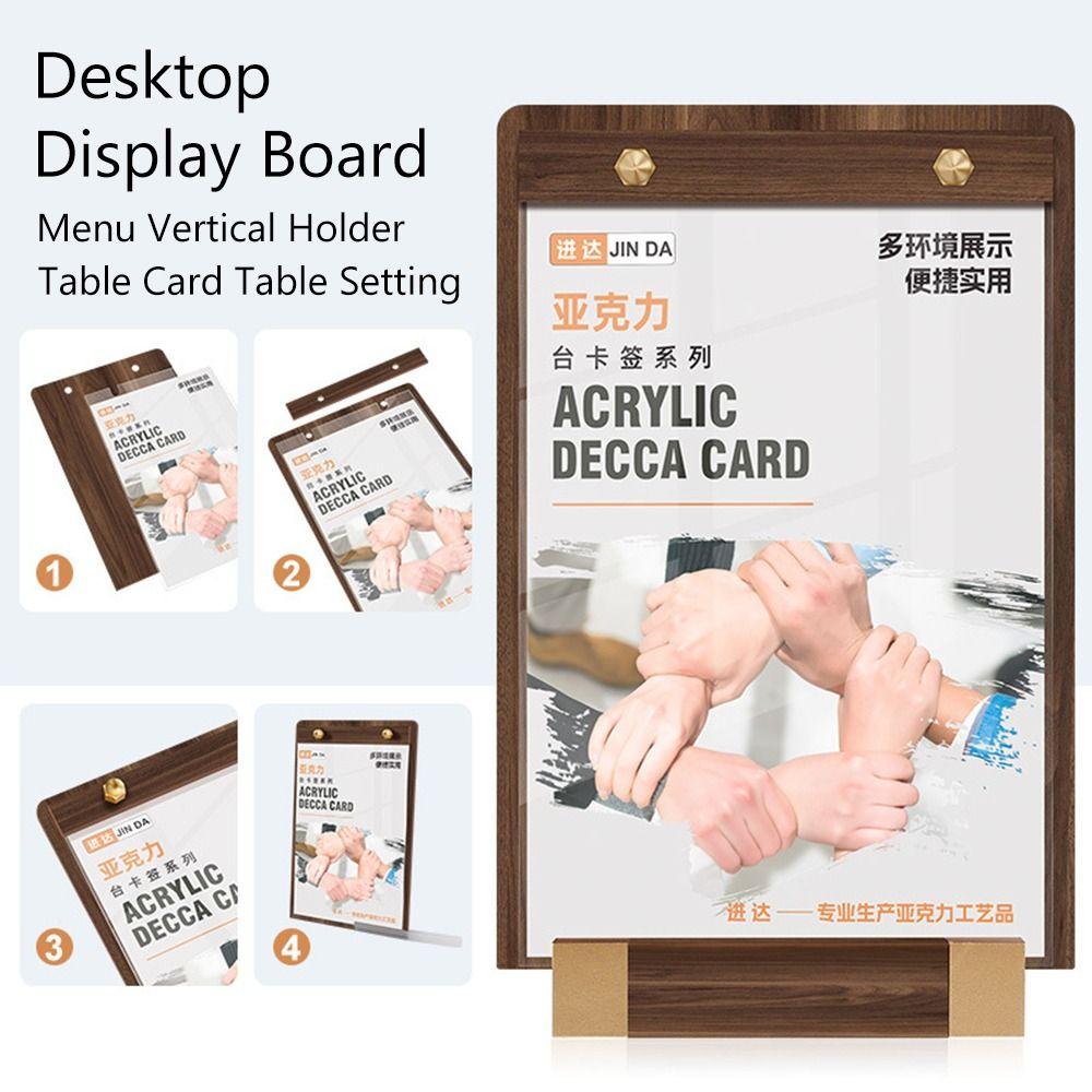 Имитация дерева грецкого ореха Настольная выставочная доска Коричневая Карточка для стола Сервировка стола Магазин Барная стойка
