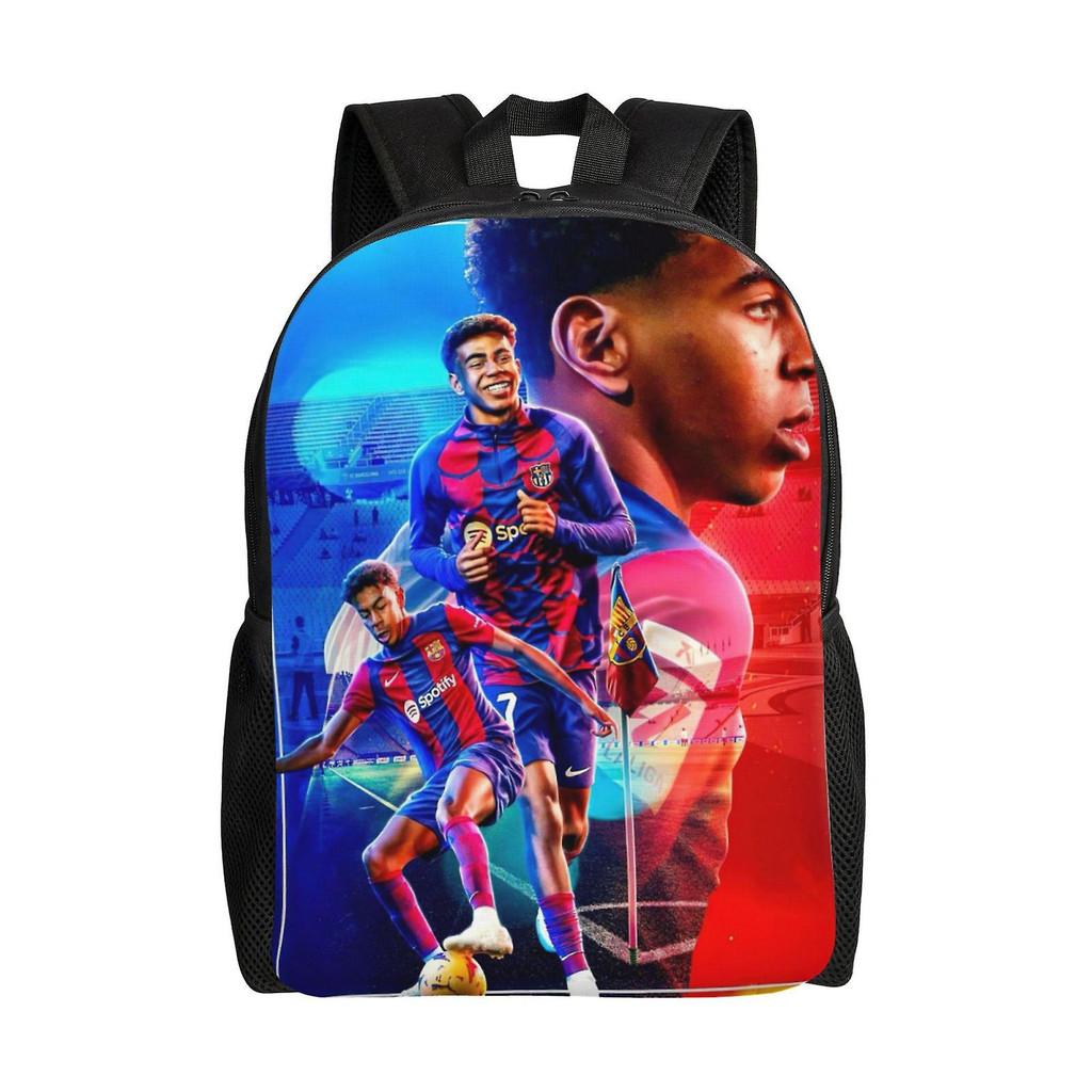 Мультяшный Месси Футбольная Печать Детский Рюкзак на Двойных Плечевых Лямках Для Использования в Школе