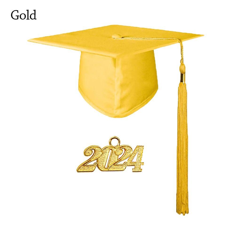 Церемония вручения диплома Выпускная шляпа Поздравления для выпускных вечеринок Унисекс Кепка из миномета