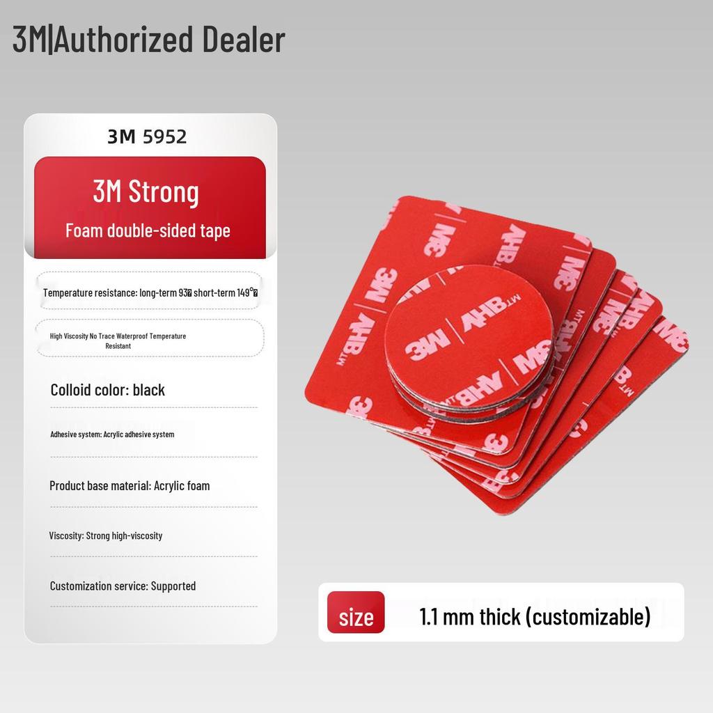 3M VHB Водонепроницаемая двусторонняя вспененная лента для автомобилей, устойчивая к высоким температурам