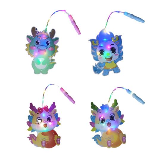 2 шт., китайские драконы, ПВХ фонари, новогодние креативные подарочные фонарики для девочек, вечеринки, фестивали