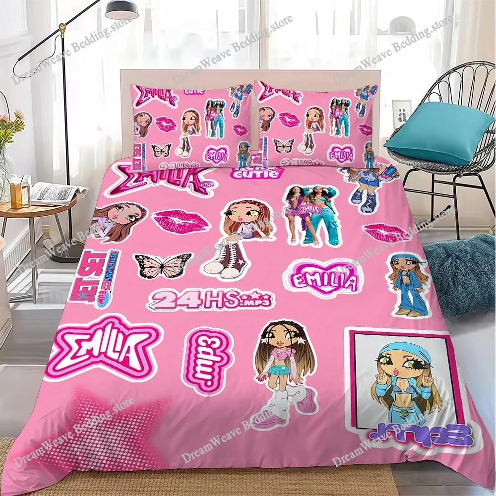 Singer Emilia Mernes Mp3 Music Duvet Cover Set Home Style Bedding Soft Laundry Cotton Bed Student Dormitory Gift