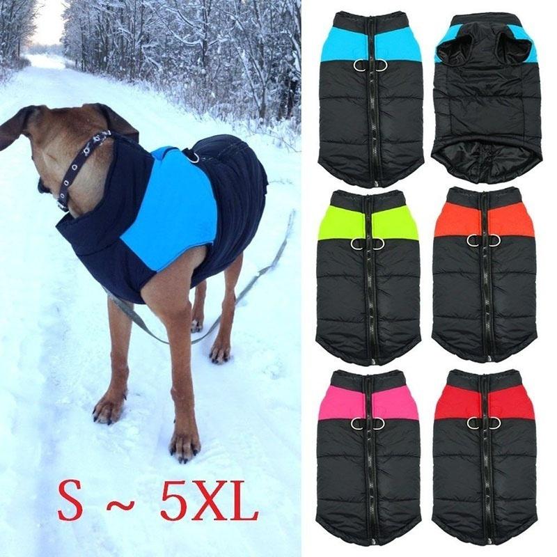 Новая непромокаемая теплая куртка для собак от маленьких до очень больших, одежда для домашних животных