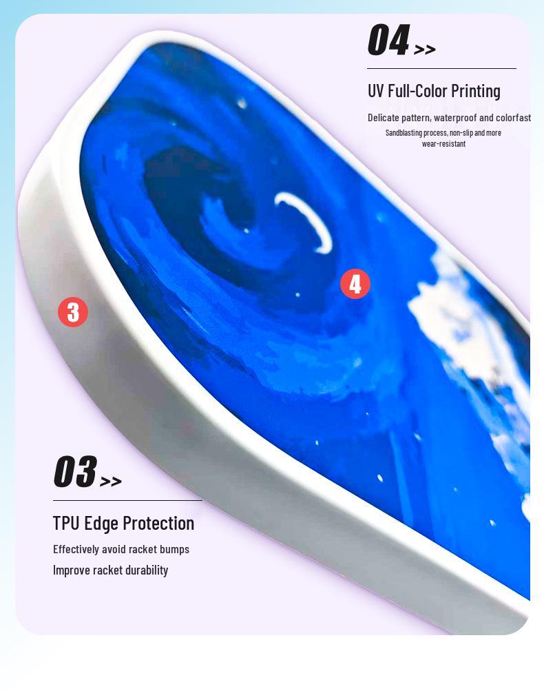 Professional Fiberglass Pickleball Paddle Set for Children and Adults