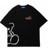 Streetwear Bear Letter Printed Unisex T-Shirt
