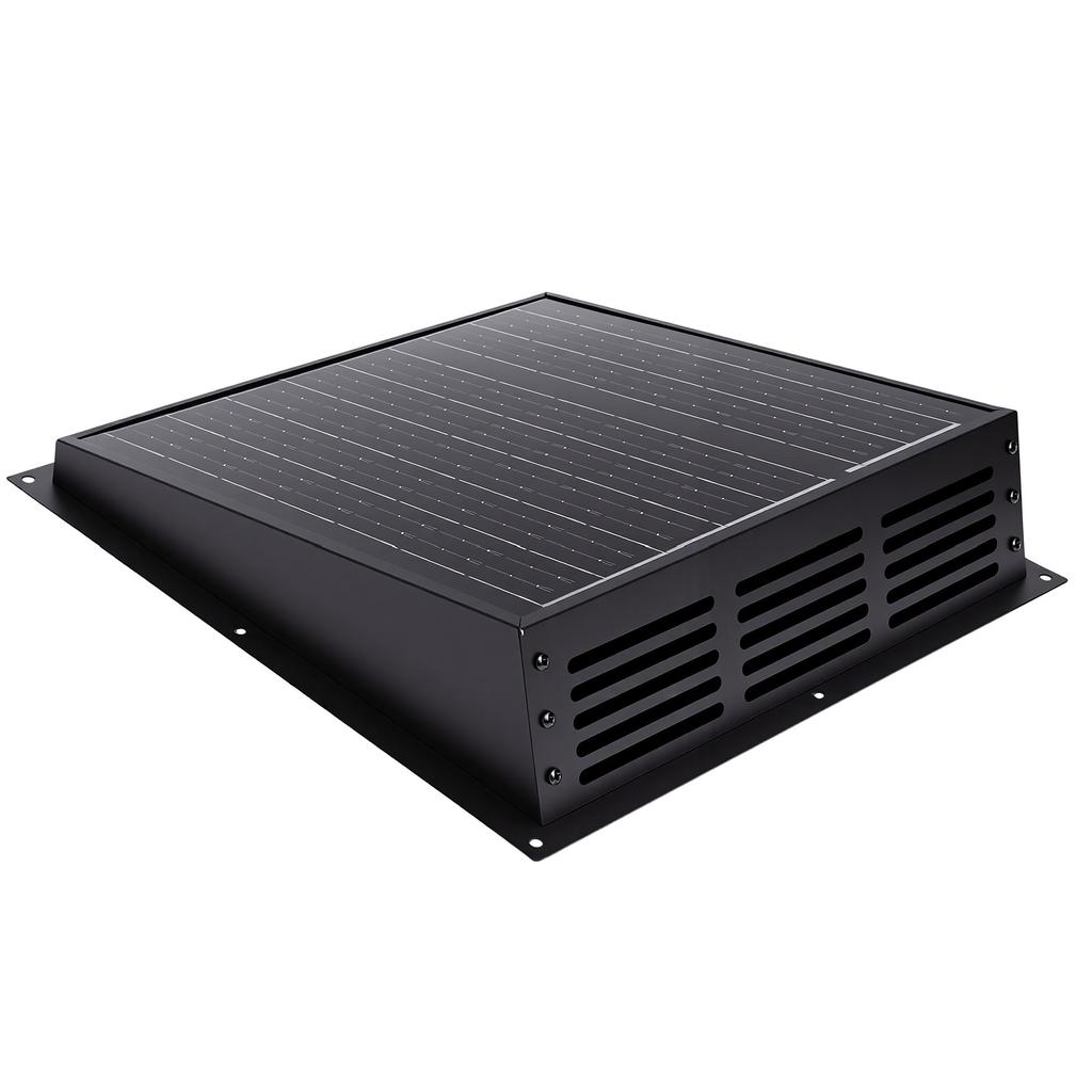 Солнечный вентилятор для крыши 430 CFM Солнечный вытяжной вентилятор IP67 Водонепроницаемый для чердака, гаража, дома на колесах, сарая, курятника