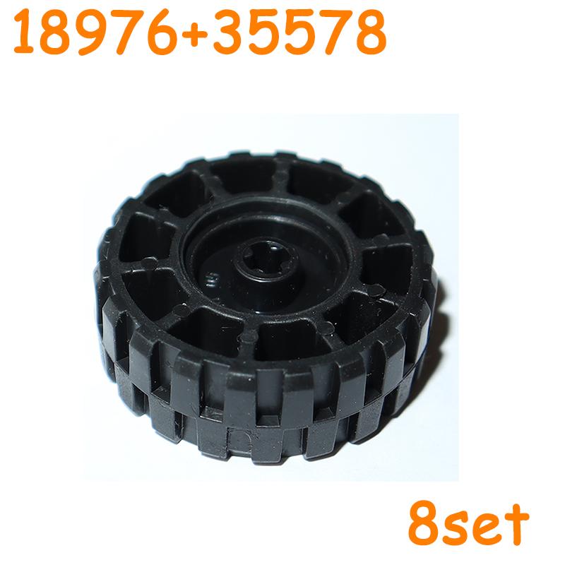 30285 18976 55982 55981 89201 92402 58090 35578 56891 Колеса Шины Автомобиль Грузовик Ступица Технические Блоки MOC Мотоцикл Строительные Кирпичики
