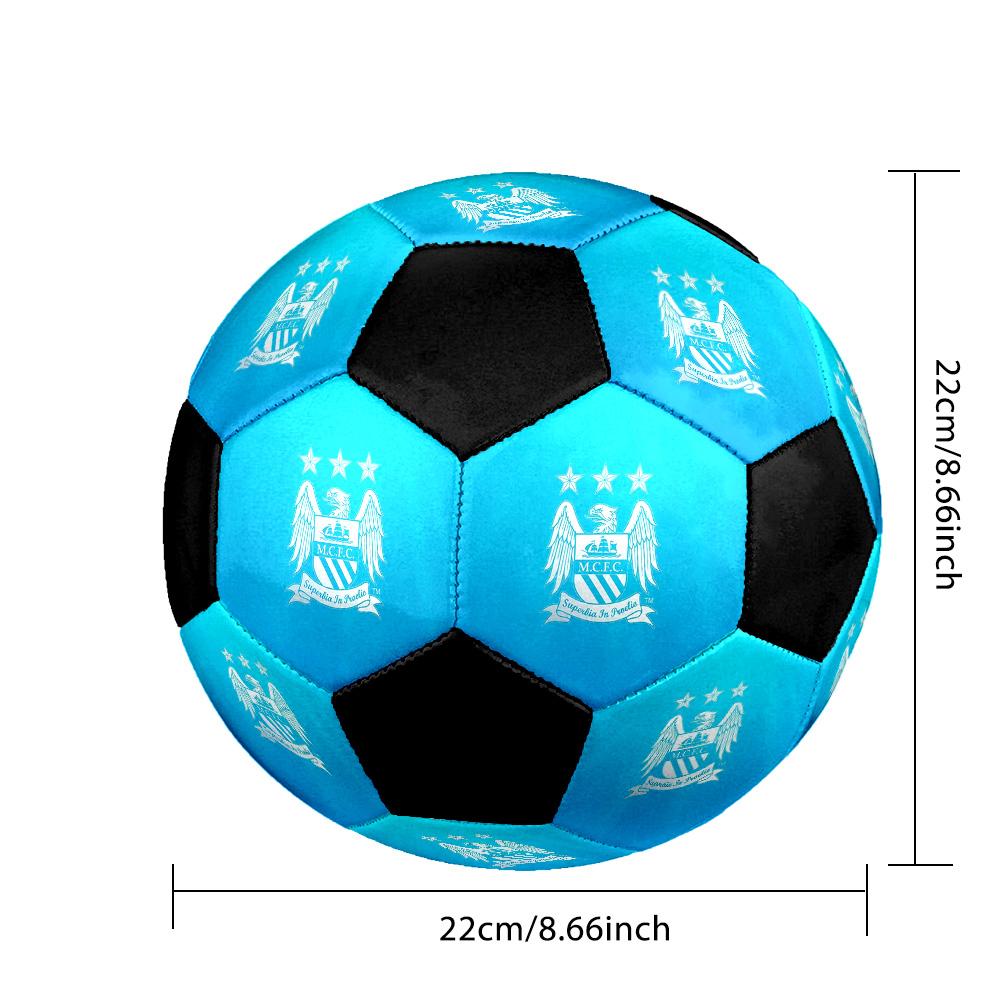 Manchester City Soccer Ball Colorful All Ages Machine Stitched PVC Competition Ready Durable High-Bounce.SIZE5