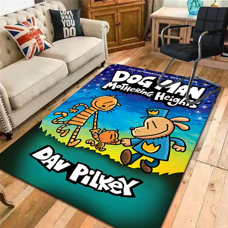Dog Man Style Digital Art Rug Floor Mat for Living Room or Bedroom Soft and Comfortable Carpet a Gift for Birthday and Holiday.