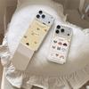 Новый 2026 ins Складная подставка Чехол для телефона Для iPhone 17 Pro 16 15 14 17 Pro Max с 9 милыми узорами щенков Ударопрочный чехол