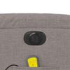 Electric Massage Chair Taupe Fabric