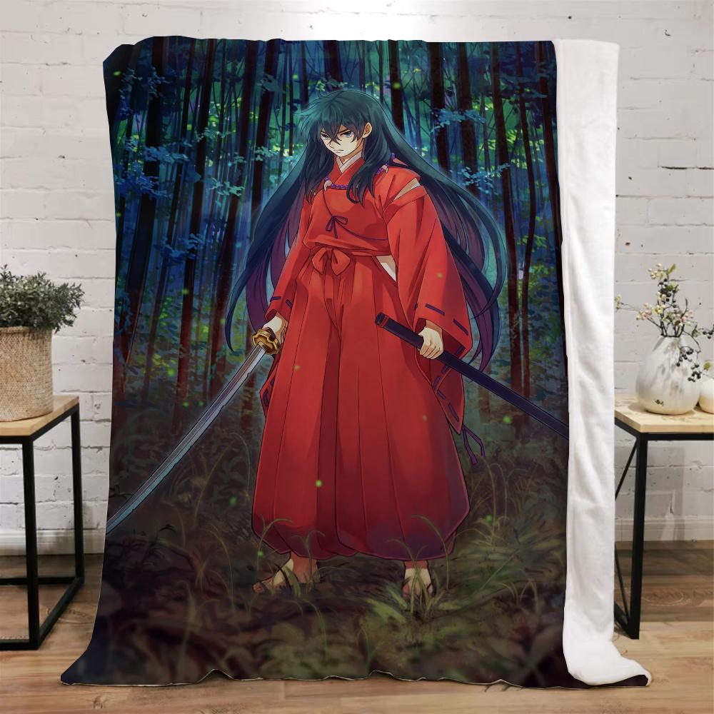 Inuyasha теплые зимние одеяла для дивана, покрывало, плед, роскошное постельное белье, пляжное полотенце, вязаный плед для дома и украшения, колено