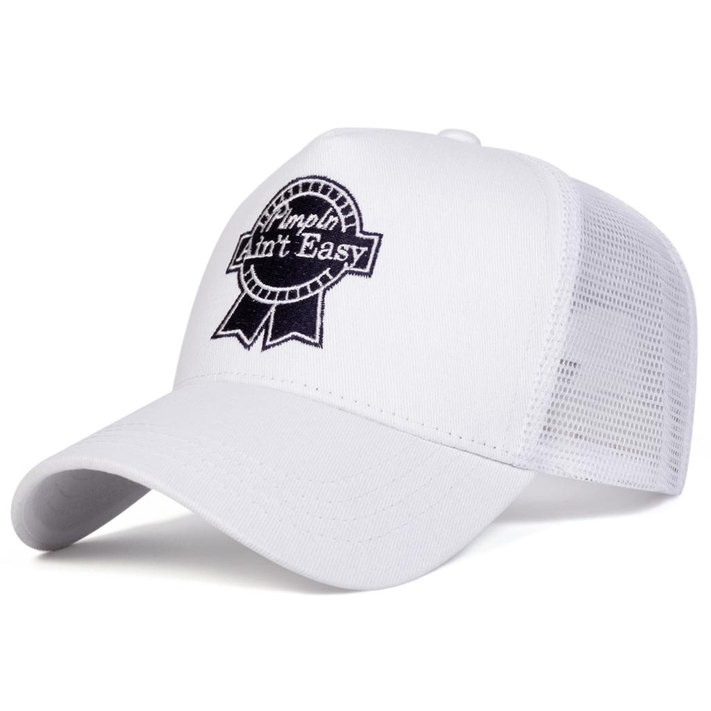 Унисекс Ain't Easy Letter Вышитые бейсболки с сеткой для улицы Регулируемая весенне-летняя повседневная солнцезащитная шляпа